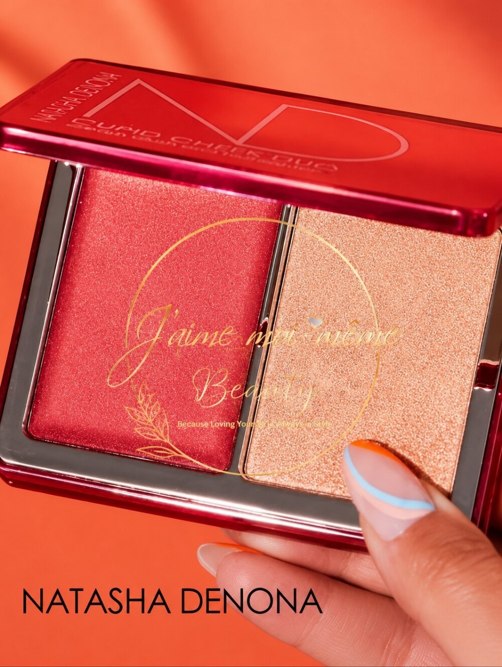 Natasha Denona Cupid Cream Blush & Highlighter - Bright Pink & Champagne NEW